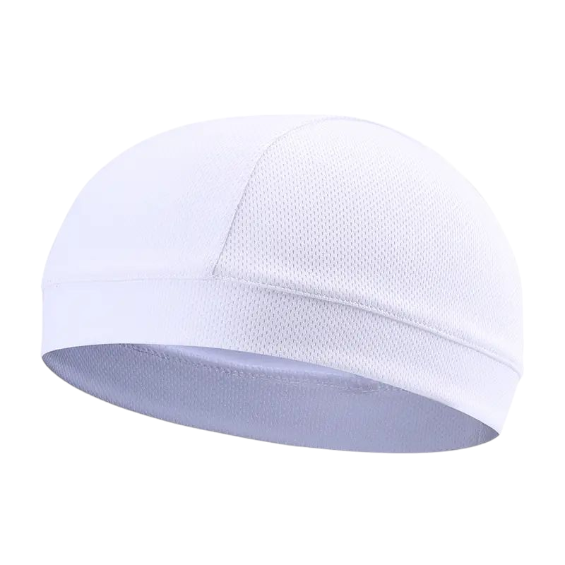 3CC: White Religious Skull caps one size fits most