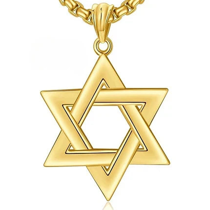 21M: Star of David .925 Sterling Silver w/ 18K Gold Plated (1")