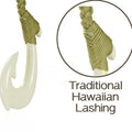21P: Hand Carved Bone Fish Hook Pendant (1"-1.5")