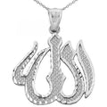 21Q: .925 Sterling Silver Islamic Allah Pendant (1")