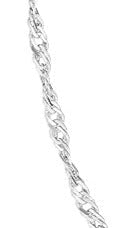 22A: Singapore Chain Italian .925 Sterling Silver 3mm (24")