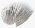 3H: White Dreadlock Beanie (L)