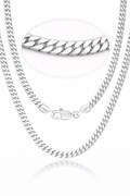 21X: Cuban Link .925 Italian Sterling Silver 3.5mm (24")